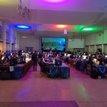 Halle ist so halbwegs gefüllt